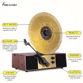 Fuse Audio REC - Audio Technica pick-up - Levysoitin Ruskea