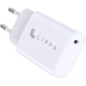 Lippa 20W USB-C PD seinälaturi - Valkoinen