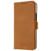 Teknikproffset Insmat Exclusive Flip Case -lompakkokotelo, iPhone 14, ruskea