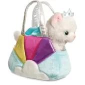 FANCY PALS AURORA pehmolelu kissaprinsessa laukussa, 20 cm