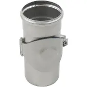 Blücher 110 mm Rør med renseadgang rustfri AISI304/EN1.4301