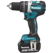Makita iskuporakone 18V - DHP484RT3J, sis. kotelon, 3 x 5.0Ah akkua ja laturin