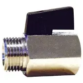 Pettinaroli Male/female mini ball valve with Musta nylon lever 1/2