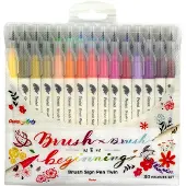 Pentel Brush Sign Pen Twin 30 Kpl