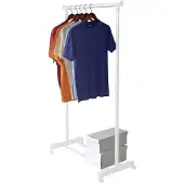 Hobby Hall Vaaterekki Deluxe White 88x43x98-175cm, valkoinen