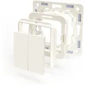 Shelly BLU Wall Switch 4, Painikkeet, Norsunluu, Muovi, Bluetooth Low Energy (BLE), 2400 - 2483.5 MHz, 10 m (Shelly_B_A_WS_4_B)