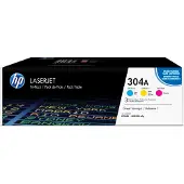 HP LaserJet CF372AM -väriainekasetti, keltainen/sinivihreä/magenta, Tri-Pack