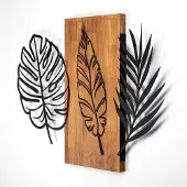 Wallity seinäkoriste Triple leaves-384, 58 cm