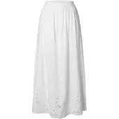 Selected Slfdahlia Hw Ankle Broderi Skirt B - White - 42