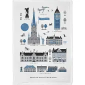 Citronelles - Linköping Keittiöpyyhe 50x70 cm Sininen