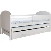 ADRK Furniture Lasten sänky Olen, 180x80 cm, valkoinen
