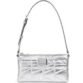 Karl Lagerfeld Behind the Seams Olkalaukku Nahka 23 cm Hopeanvärinen