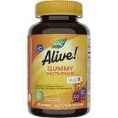 Nature'S Way - Alive! Lasten Monivitamiinikarkit (60 karkkia, kirsikka, appelsiini &amp; rypäle)