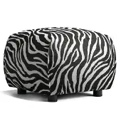 Decotique Le Petite Rahi Zebra / Valkoinen - Jalkajakkarat Chenillekangas Musta - 11103204