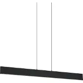 QAZQA Moderni riippuvalaisin musta sis. LED 3-vaihe himmennettävä Easylift - Straight