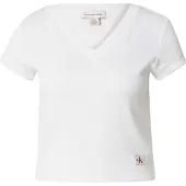 Calvin Klein Jeans Paita 'Slim' valkoinen