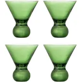 Bloomingville Corliss cocktaillasi 4-pack Vihreä