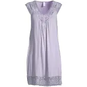 Damella of Sweden Nightdress No Sleeve - Purple - L
