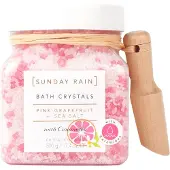 Sunday Rain Pink Grapefruit &amp; Sea Salt Bath Crystals 500g