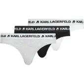 Karl Lagerfeld Alushousut meleerattu harmaa / musta / valkoinen