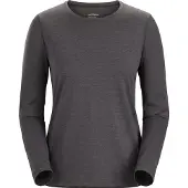 Arc'teryx Women's Taema Crew Longsleeve Black Heather Pitkähihaiset urheilupaidat M
