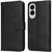 SKALO Samsung S25 Edge PU-nahka Lompakkokotelo - Musta