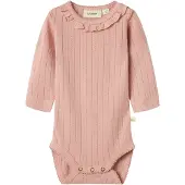 Lil´ Atelier Bodysuit Misty Rose Misty Rose 74 cm Vaaleanpunainen 74 cm Tytöt