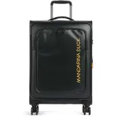 Mandarina Duck Eco Coated 4-pyöräinen vetolaukku M 67 cm Musta