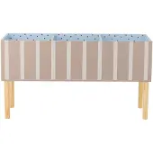 Bloomingville Kirjahylly - Salam - 90 cm - Ruskea M. Raidat - - OneSize - Säilytykset