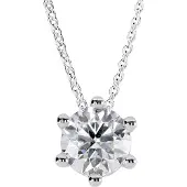Kohinoor Theia valkokultainen timanttiriipus ketjulla 1.00 ct 213-460V-100L