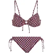 LASCANA Bikini kerma / laivastonsininen / viininpunainen