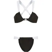 LASCANA Bikini musta / valkoinen