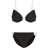 LASCANA Bikini musta / valkoinen