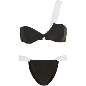 LASCANA Bikini musta / valkoinen