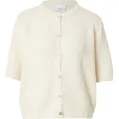 Noella Kae Ss Knit Cardigan - Cream - S/M