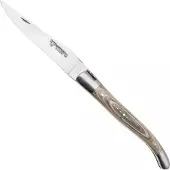 Laguiole En Aubrac Khaki Pakkawood, Matt Bolsters, pocket knife, 12 cm