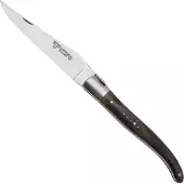 Laguiole En Aubrac Black Poplar Burl, Matt Bolster, pocket knife, 12 cm