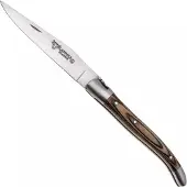 Laguiole En Aubrac Brown Pakkawood, Matt Bolsters, pocket knife, 10 cm