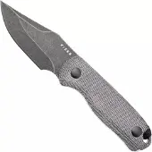 Kizer Cutlery Drop Bear 1092A1 Blackwashed AEB-L, Black Micarta, fixed knife