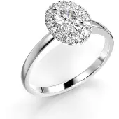 Festive Selena Halo timanttisormus 0.64ct 14-726-064-VK-LABGVS1
