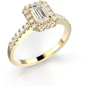 Festive Serena Halo timanttisormus 0.74ct 14-723-074-KK-HSI1