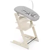 Stokke Tripp Trapp syöttötuoli ja Newborn Set -istuin Vanilla White