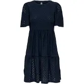 JDY Jdycarla Cathinka S/S Dress Jrs Noos - Navy - XL