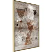 Artgeist Brick-Built Triangles juliste