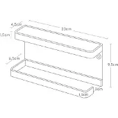 Yamazaki Smart- sateenvarjoteline seinään 6,5 x 20 x 9,5 cm