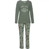 Vivance Pyjama kameli / minttu / jade / valkoinen