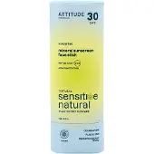 ATTITUDE Sensitive Natural Face Stick mineraaliaurinkosuojavoide patukassa herkälle iholle 20 g