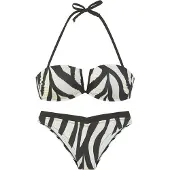 French Connection Bikini musta / valkoinen