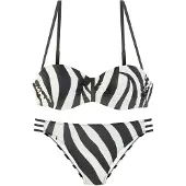 French Connection Bikini musta / valkoinen