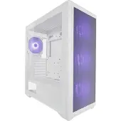 LC-Power LC-8001W-ON, Midi Tower, PC, Valkoinen, ATX, mikro ATX, Mini-ITX, Metalli, Muovi, Karkaistu lasi, Pelaaminen